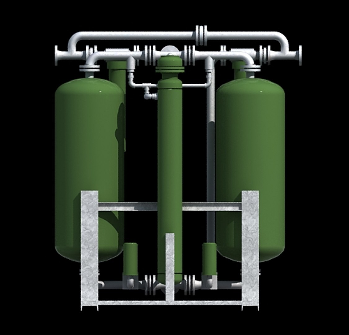 Plant Air Dryer Industrial 3d Model