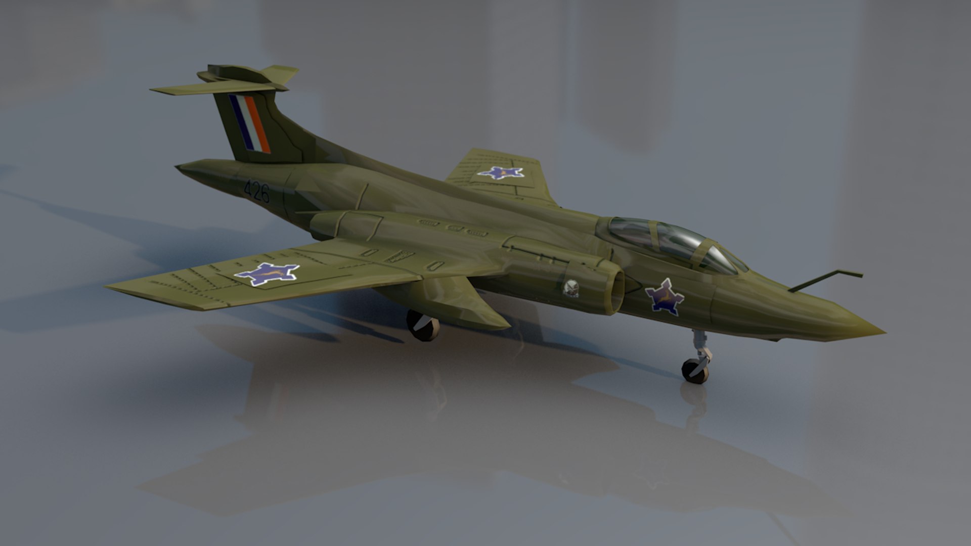 3D Blackburn Buccaneer 52b Aircraft - TurboSquid 1478479