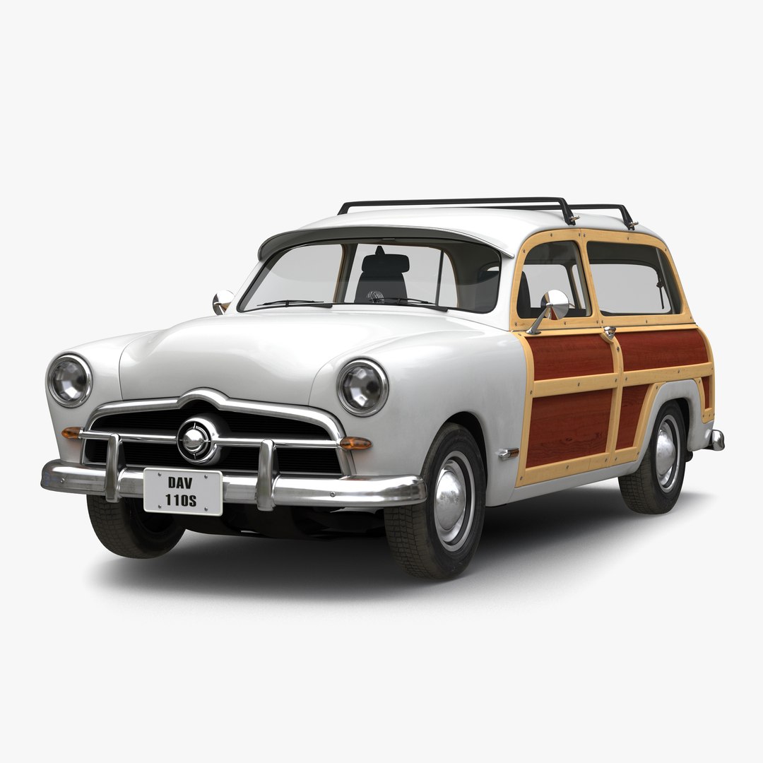 Generic Retro Car 3 3D Model 3D model preview