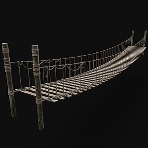 ROPE BRIDGE WOODEN PLATFORM CONSTRUCTION AAA NEXTGEN 3D