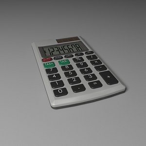 simple calculator 3D model