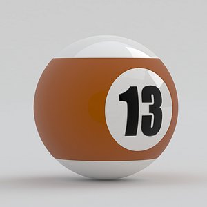 3D Pool Snooker Ball 13