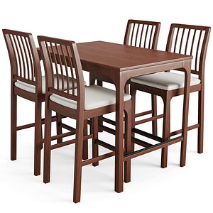 table chair ekedalen 3D model