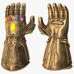 3D Infinity Gauntlet Glow Rigged for Cinema 4D