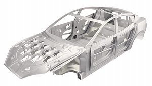 3D model Tesla Model S Frame 1