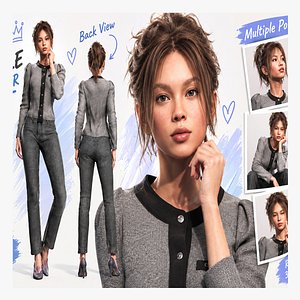 Beautiful Realistic Female 3D