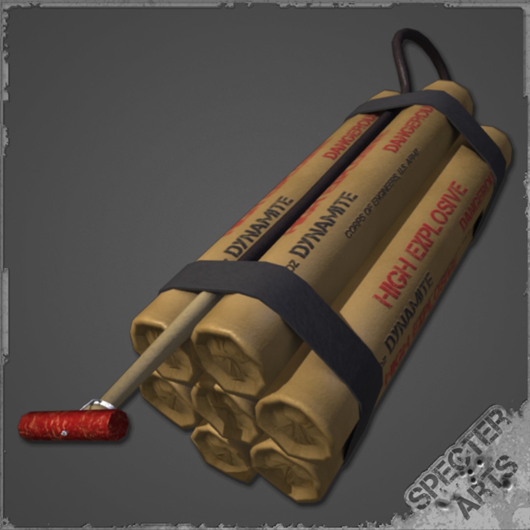 8 Dynamite Charge 3d Model