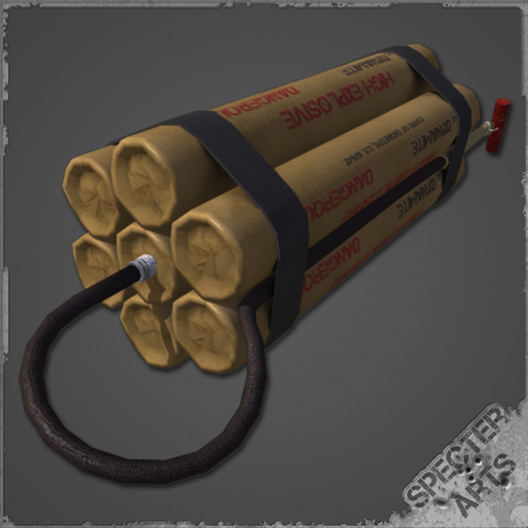 8 Dynamite Charge 3d Model