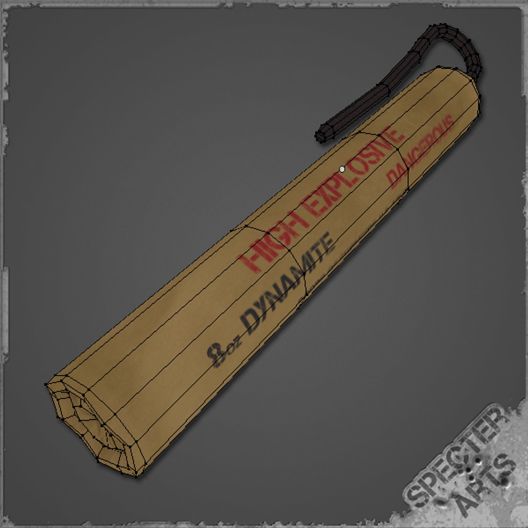 8 Dynamite Charge 3d Model