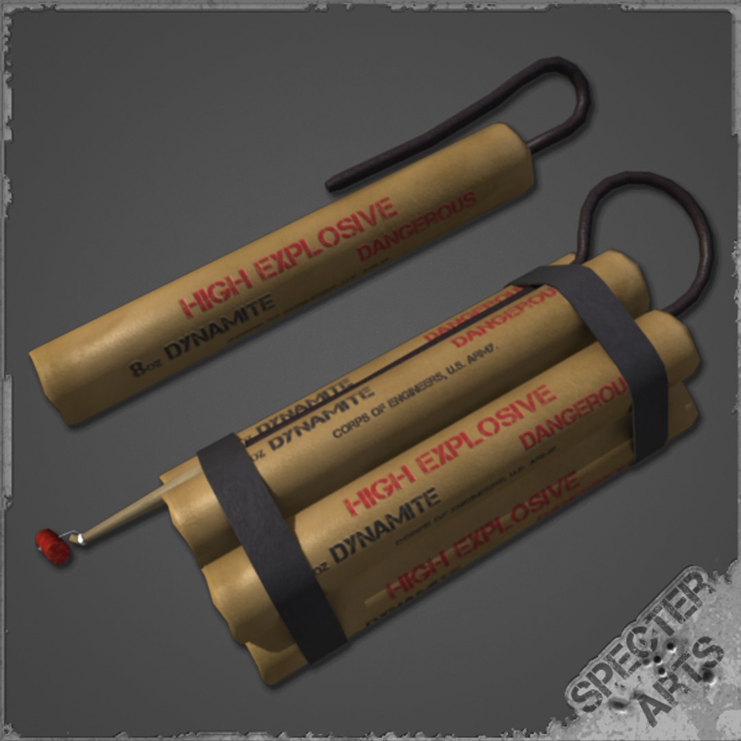 8 Dynamite Charge 3d Model