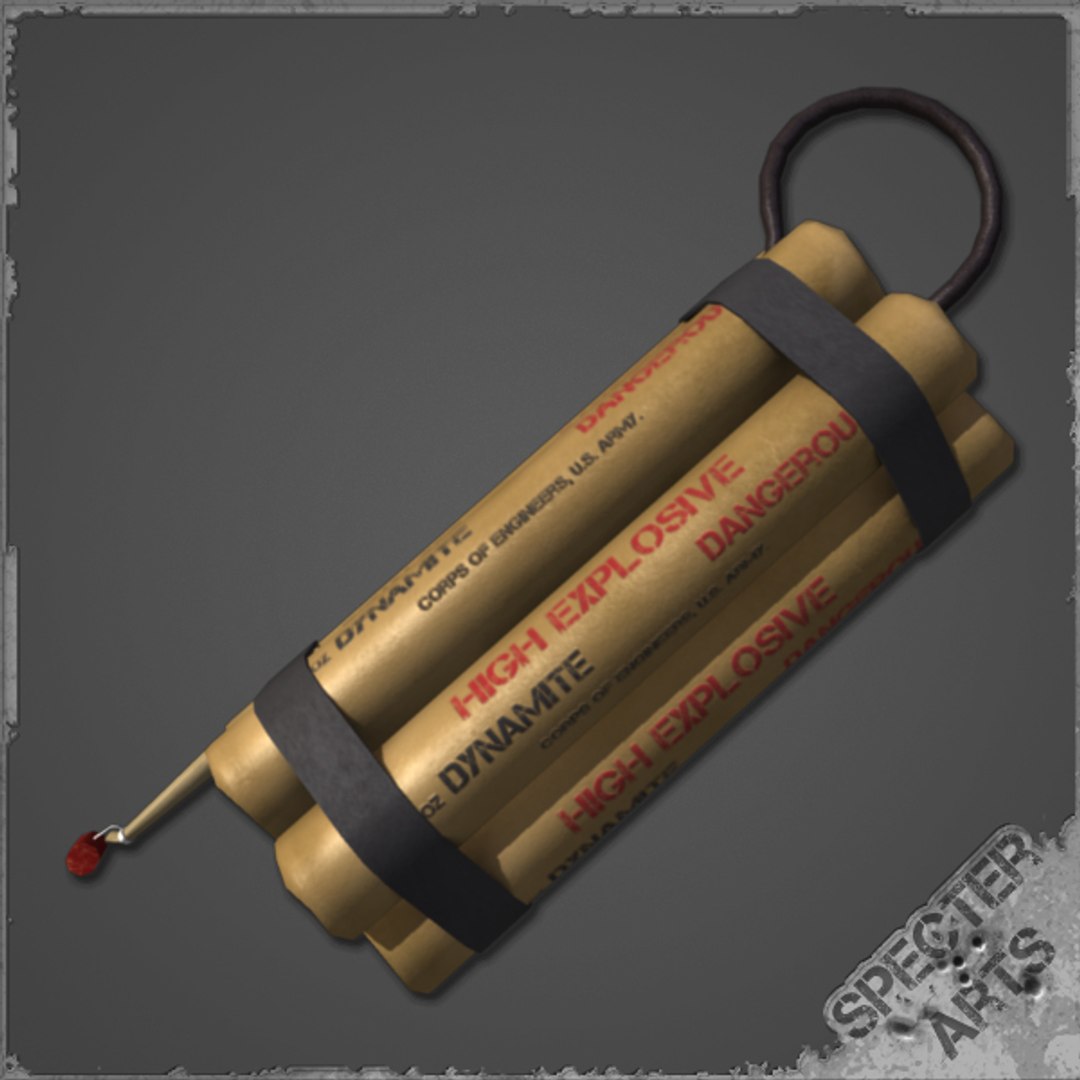 8 Dynamite Charge 3d Model