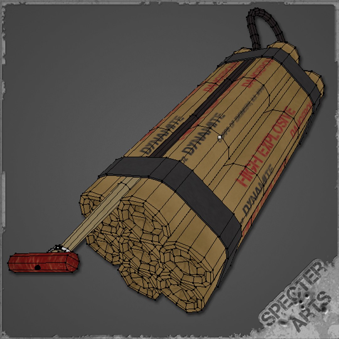 8 Dynamite Charge 3d Model