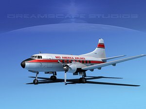 Martin 202 Mid America Airlines