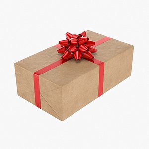 Wrapped Gift Box 6 V2 3D