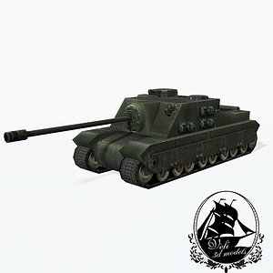 3d model tank tortoise a39