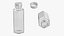 Glass Bottle Decorative Hex