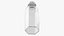Glass Bottle Decorative Hex