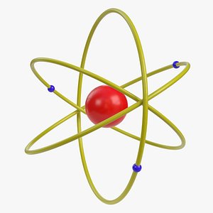 3D simplistic atom model