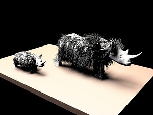 woolly rhinoceros 3d max