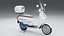 Retro Pearl Classic Scooter High Detail 4K PBR Vehicle 3D Model