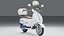 Retro Pearl Classic Scooter High Detail 4K PBR Vehicle 3D Model