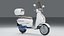 Retro Pearl Classic Scooter High Detail 4K PBR Vehicle 3D Model