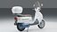 Retro Pearl Classic Scooter High Detail 4K PBR Vehicle 3D Model