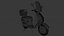 Retro Pearl Classic Scooter High Detail 4K PBR Vehicle 3D Model