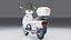 Retro Pearl Classic Scooter High Detail 4K PBR Vehicle 3D Model