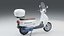 Retro Pearl Classic Scooter High Detail 4K PBR Vehicle 3D Model
