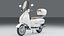 Retro Pearl Classic Scooter High Detail 4K PBR Vehicle 3D Model