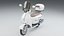 Retro Pearl Classic Scooter High Detail 4K PBR Vehicle 3D Model