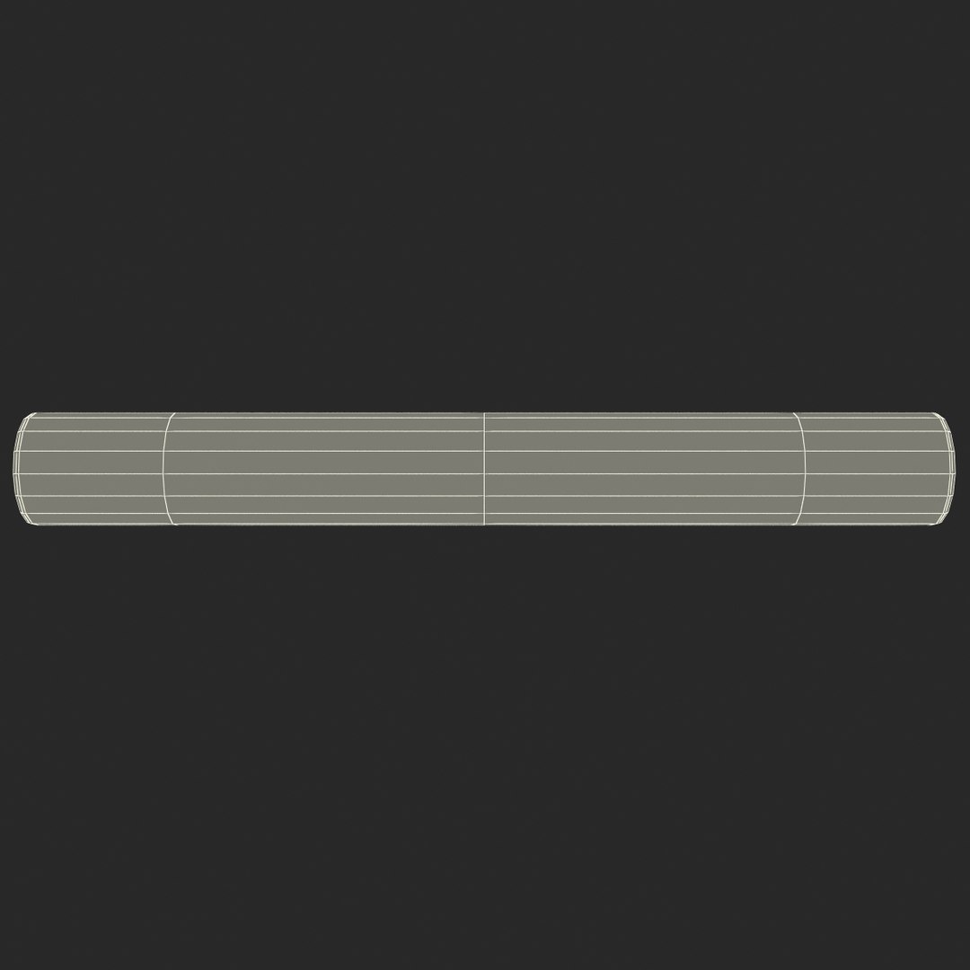 3d Aluminum Track Baton Model