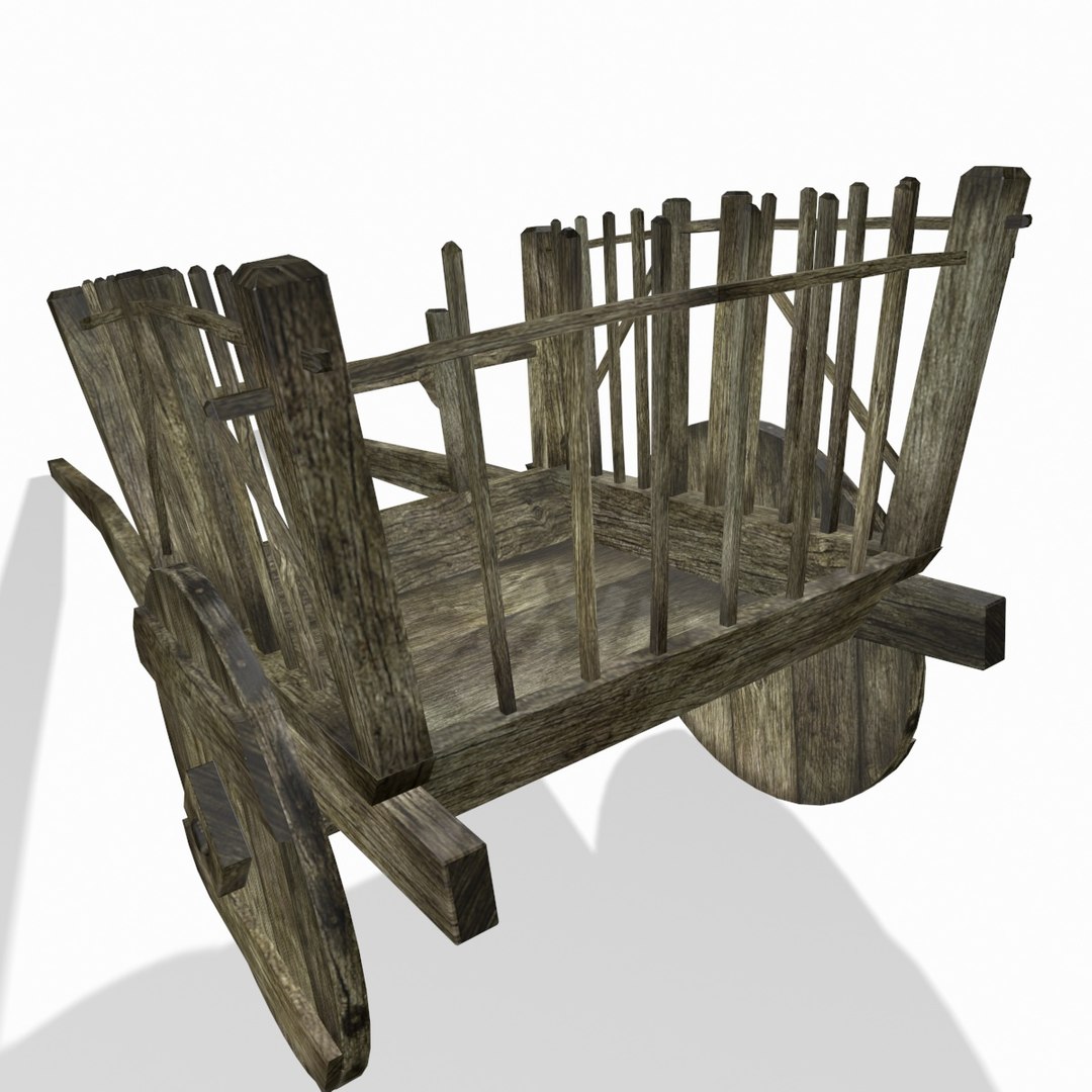 Medieval Hay Cart Fantasy 3d X