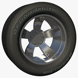 rear rim wheel stock obj