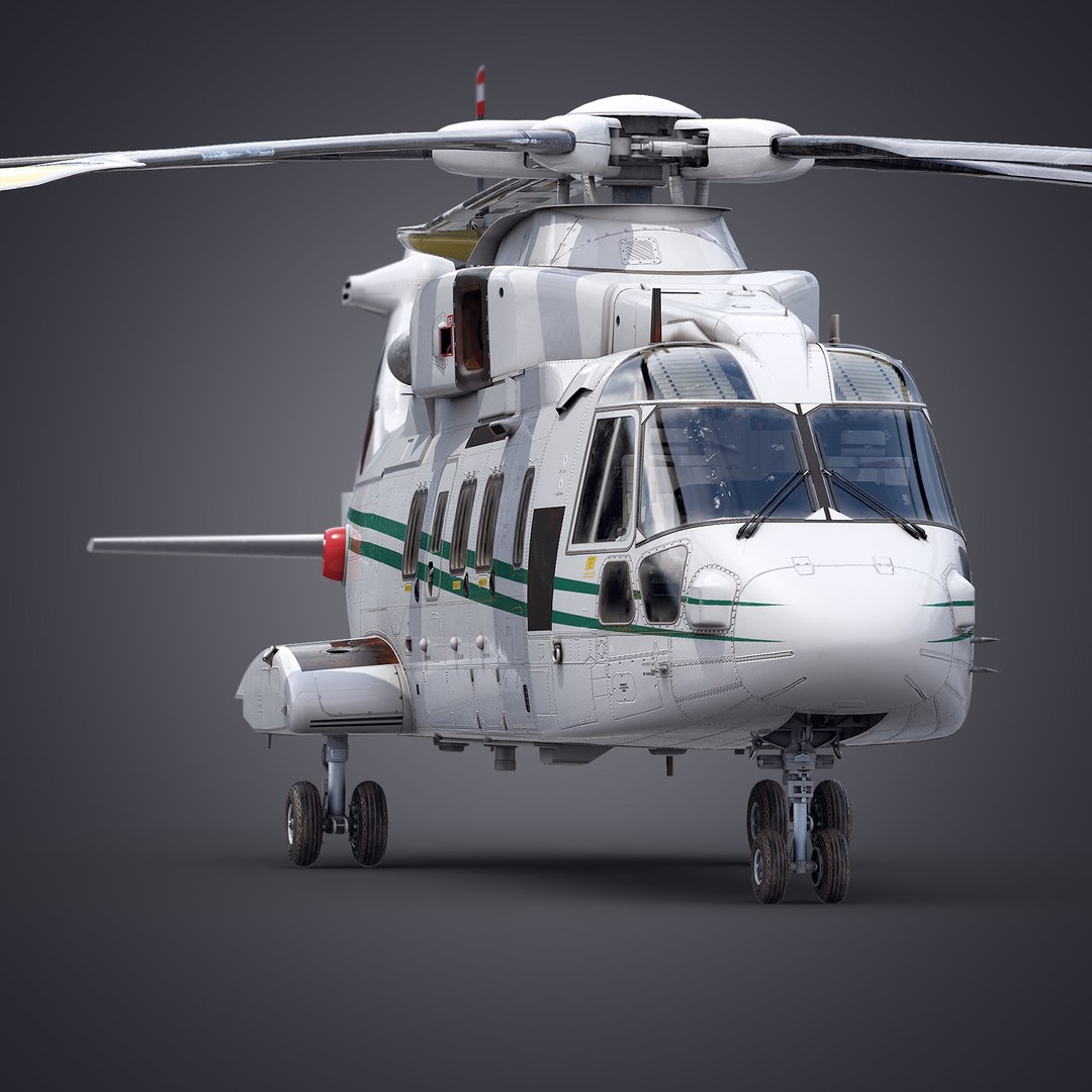 Agustawestland Aw101 Helicopter 3d Max