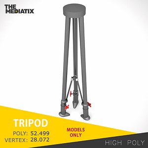 industrial tripod 3d max