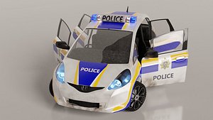 3D blender police car