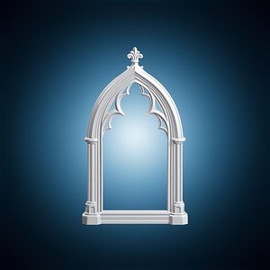 Gothic Arch Frame 3D Print Model