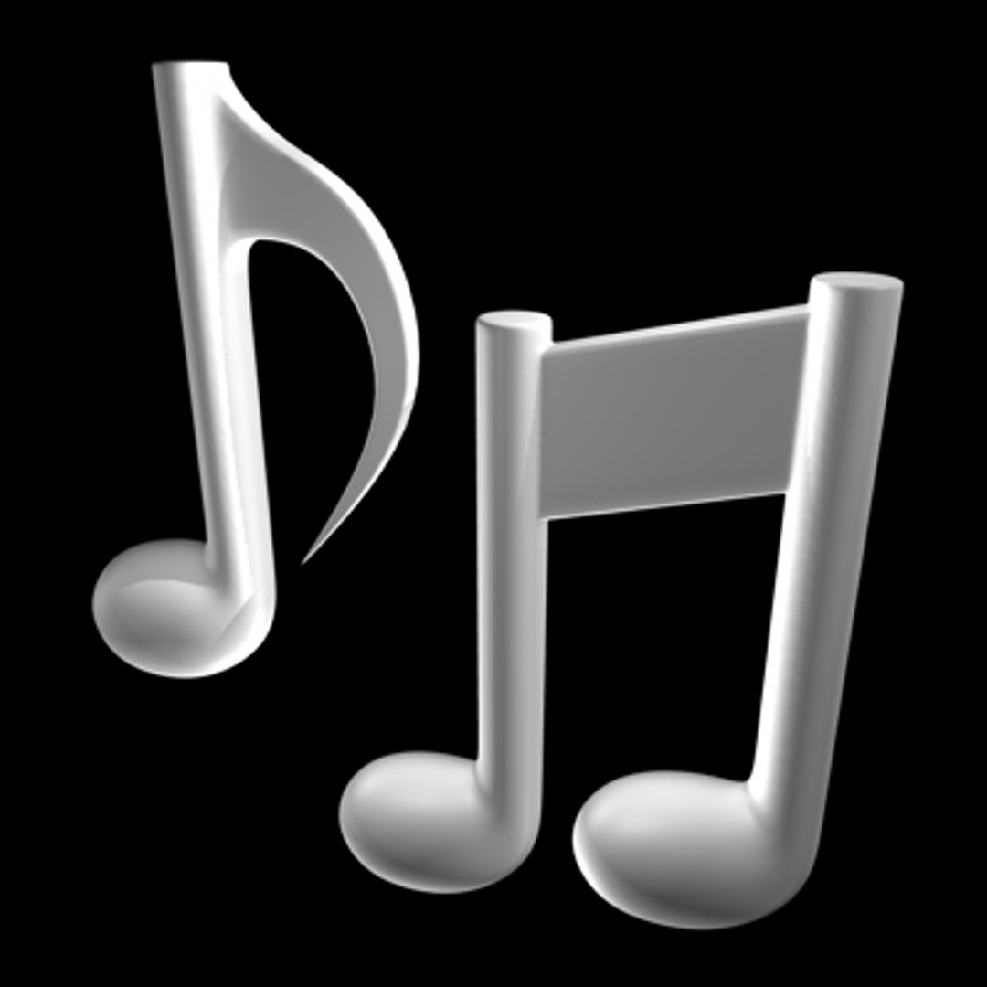 Music Notes 3d Model