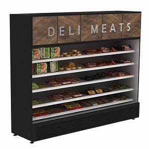 3D Deli Meats Freeze Display