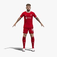 3D Rigged Harvey Elliott Liverpool 2024