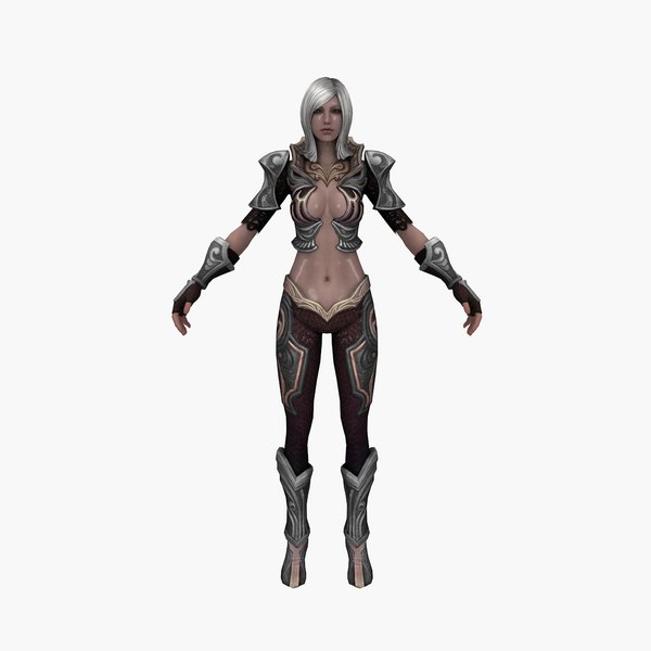 3D model Knight Girl V11