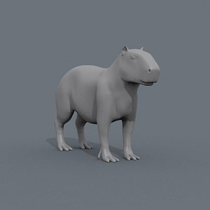 Capybara Capivara Shape 3D