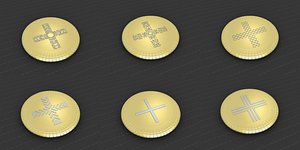 3D medallions vol 15 cross