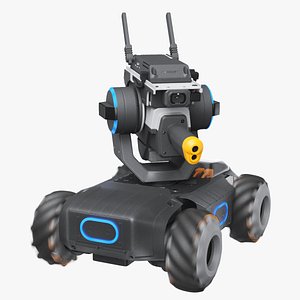 DJI RoboMaster S1 Blue Rigged