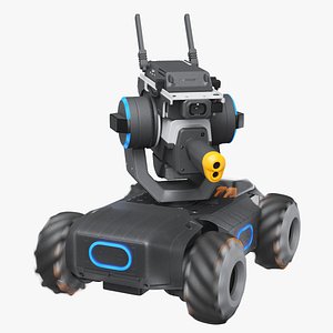 DJI RoboMaster S1 Blue Rigged
