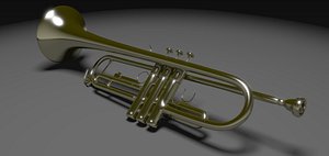 trumpet modeled 3ds