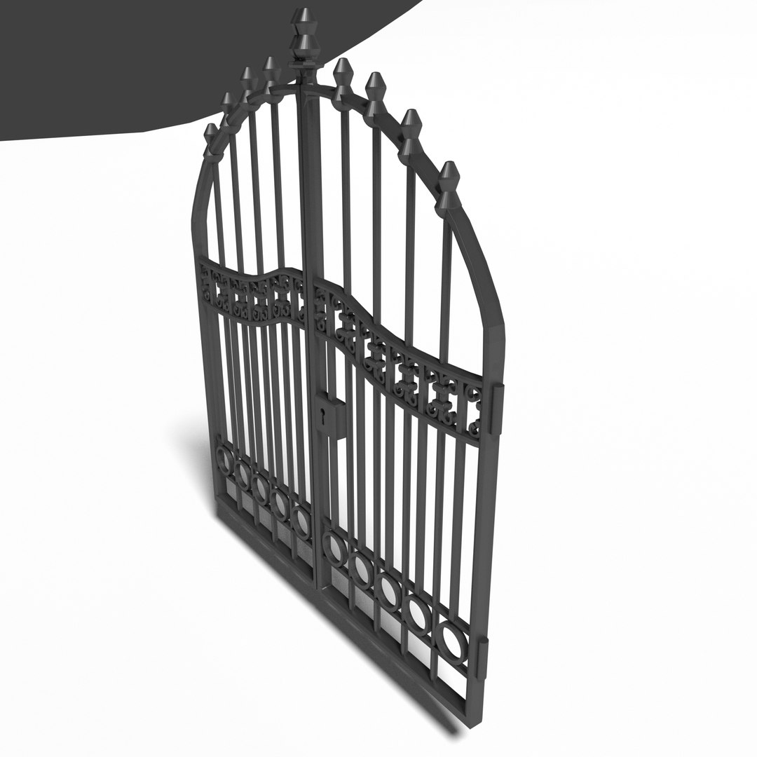 Wrought Iron Gate 4 LOW POLY 3D TurboSquid 1834543