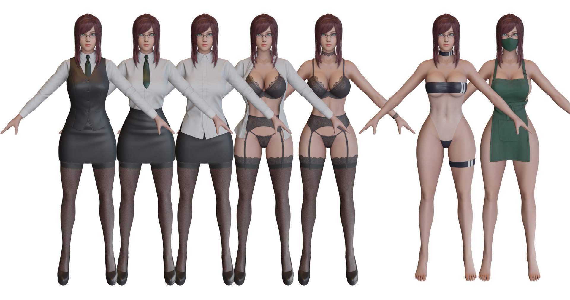 Primrose Office Lady - Game Ready 3D model https://p.turbosquid.com/ts-thumb/YP/dotI8j/6v/outfits/jpg/1650081408/1920x1080/fit_q87/7843bc19e47fdc83cc1e3f669488c4b5d3f351e2/outfits.jpg